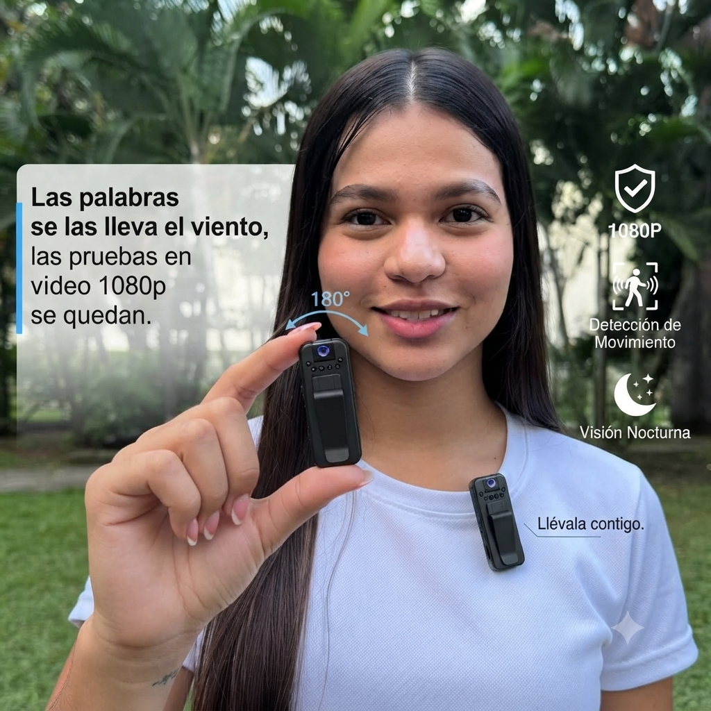 Mini Camara Portatil L7 🛡️🤯 Compacta y lista para usar 😉
