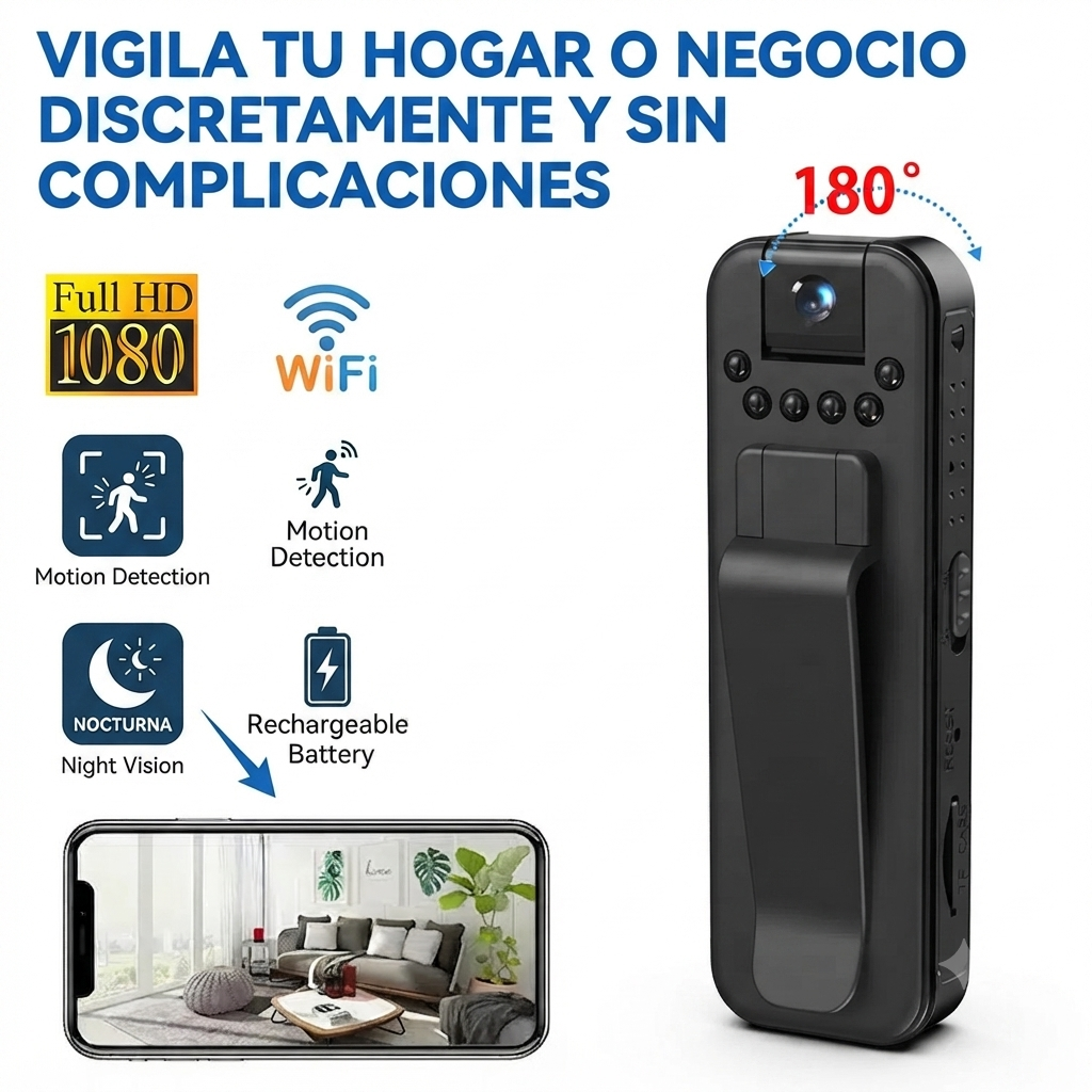 Mini Camara Portatil L7 🛡️🤯 Compacta y lista para usar 😉