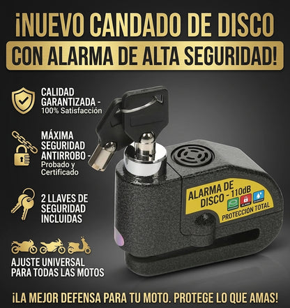 Candado De Alarma Para Moto