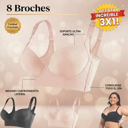 PACK 3X1  OFERTA CONFORBRA®  Sujetador con 8 Broches👉 - OFERTA ESPECIAL💯🎁