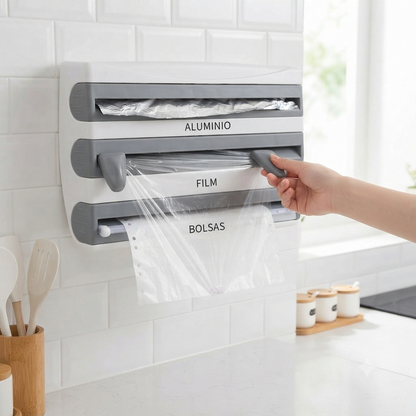 Dispensador de Papel para Cocina 4 en 1 Multiuso