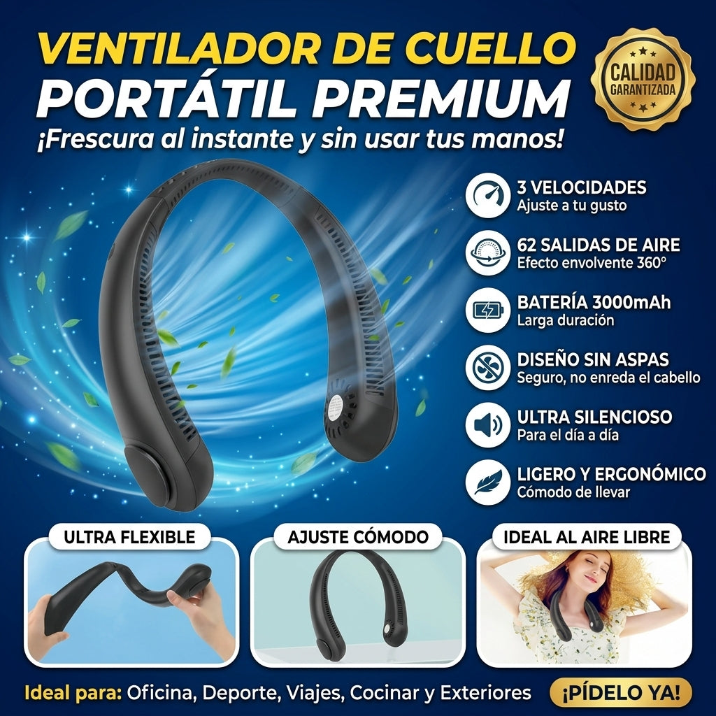 💨Ventilador Portatil Para Cuello Articair😯🧏🏻‍♀️