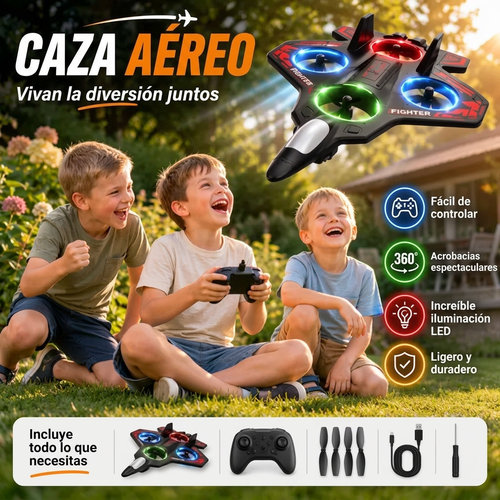 Air Fighter Dron Avion De Combate Con Control Remoto