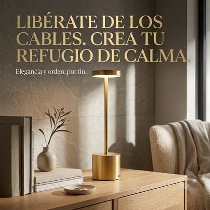 Lámpara de Pie LED Moderna en Dorado | Iluminación Minimalista para Sala, Habitación y Oficina