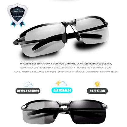 GAFAS DE SOL FOTOCROMATICAS POLARIZADAS + REGALO 🎁ESTUCHE PREMIUM Y PAÑO MICRO FIBRA