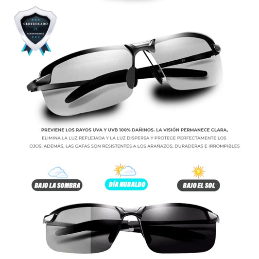 GAFAS DE SOL FOTOCROMATICAS POLARIZADAS + REGALO 🎁ESTUCHE PREMIUM Y PAÑO MICRO FIBRA