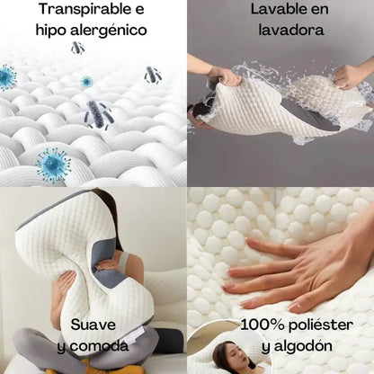 Almohada ortopédica para el contorno del cuello