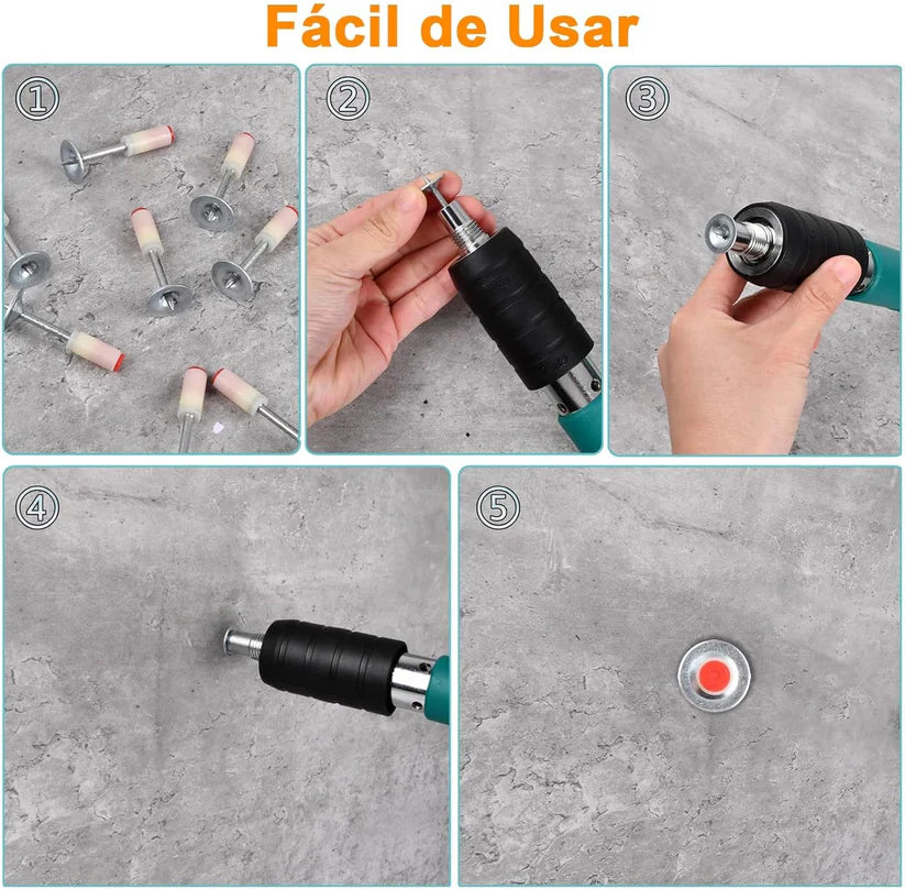 🏆 MegaGrip Precisión - Pistola de Clavos de Percusión Automática🧨🔥