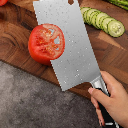 CUCHILLO HACHUELA ACERO🔪 CON MANGO ANTIDESLIZANTE 👨‍🍳🔥
