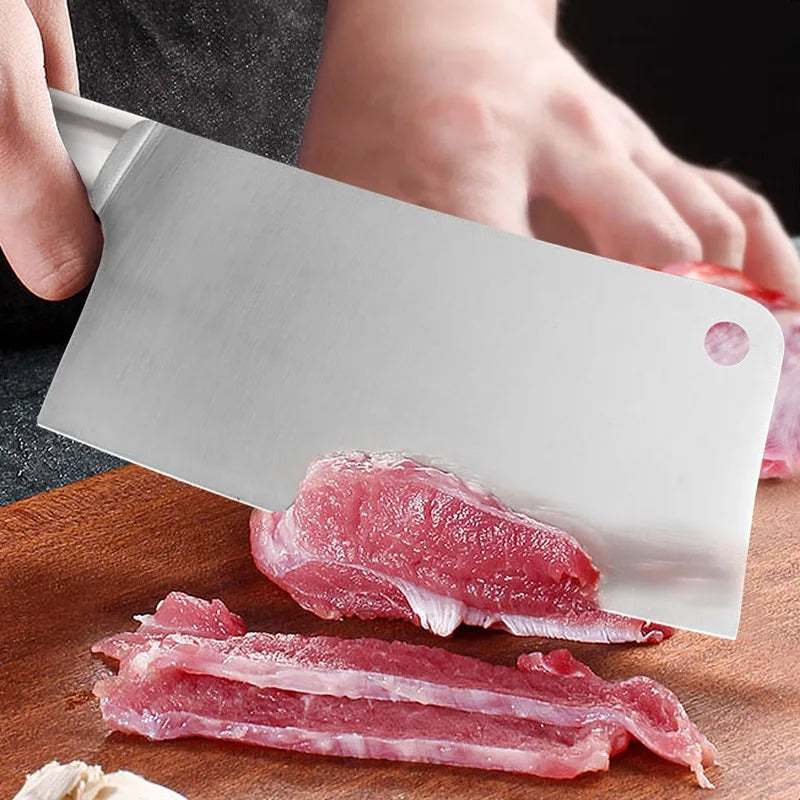 CUCHILLO HACHUELA ACERO🔪 CON MANGO ANTIDESLIZANTE 👨‍🍳🔥