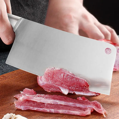 CUCHILLO HACHUELA ACERO🔪 CON MANGO ANTIDESLIZANTE 👨‍🍳🔥