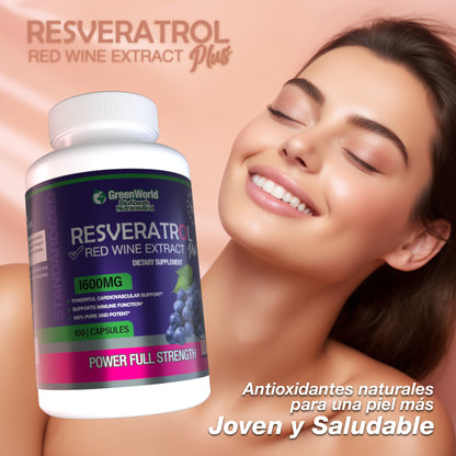 RESVERATROL PLUS x 100 Cápsulas 💊 | Juventud y potencia pura 🔥