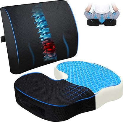 ERGOCOJIN RELAX  COJÍN GEL VISCOELÁSTICO PREMIUM CON SOPORTE LUMBAR