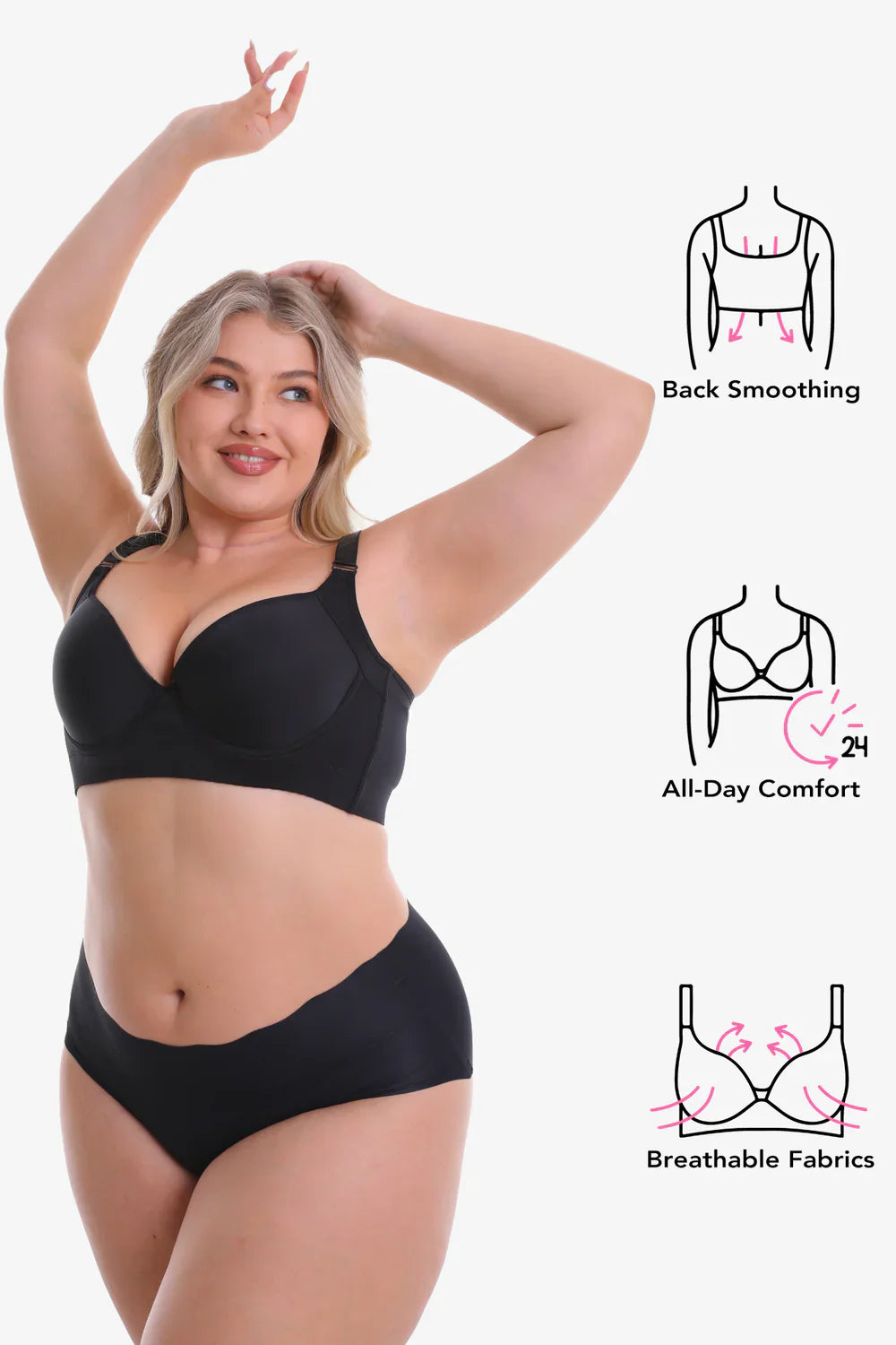 PACK 3X1  OFERTA CONFORBRA®  Sujetador con 8 Broches👉 - OFERTA ESPECIAL💯🎁